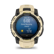 Garmin Instinct 3 - 45 mm GPS Smartwatch AMOLED Citrine + Charging Dock Bundle