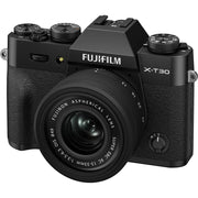 Fujifilm X-T30 III 26.1MP 6.2K Camera Body with XC13-33mm Lens, Black