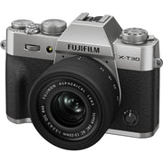Fujifilm X-T30 III 26.1MP 6.2K Camera Body with XC13-33mm Lens, Charcoal Silver