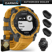 Garmin Instinct 3 - 45 mm GPS Smartwatch SOLAR Sunburst with Protection Bundle