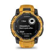 Garmin Instinct 3 - 45 mm GPS Smartwatch SOLAR Sunburst with Protection Bundle