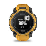Garmin Instinct 3 - 45 mm GPS Smartwatch SOLAR Sunburst with Protection Bundle