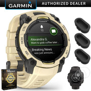 Garmin Instinct 3 - 45 mm GPS Smartwatch AMOLED Citrine with Protection Bundle