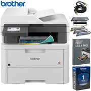 Brother Digital Color All-in-One Printer Duplex, Mobile w/ Print Like A Pro Bundle