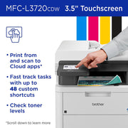 Brother Digital Color All-in-One Printer Duplex, Mobile w/ Print Like A Pro Bundle