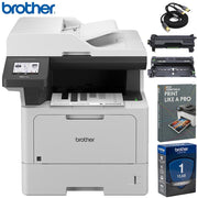 Brother Business Monochrome Laser All-in-One Printer  w/ Print Like A Pro Bundle