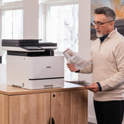 Brother Business Color Laser All-in-One Printer, Duplex w/ Print Like A Pro Bundle