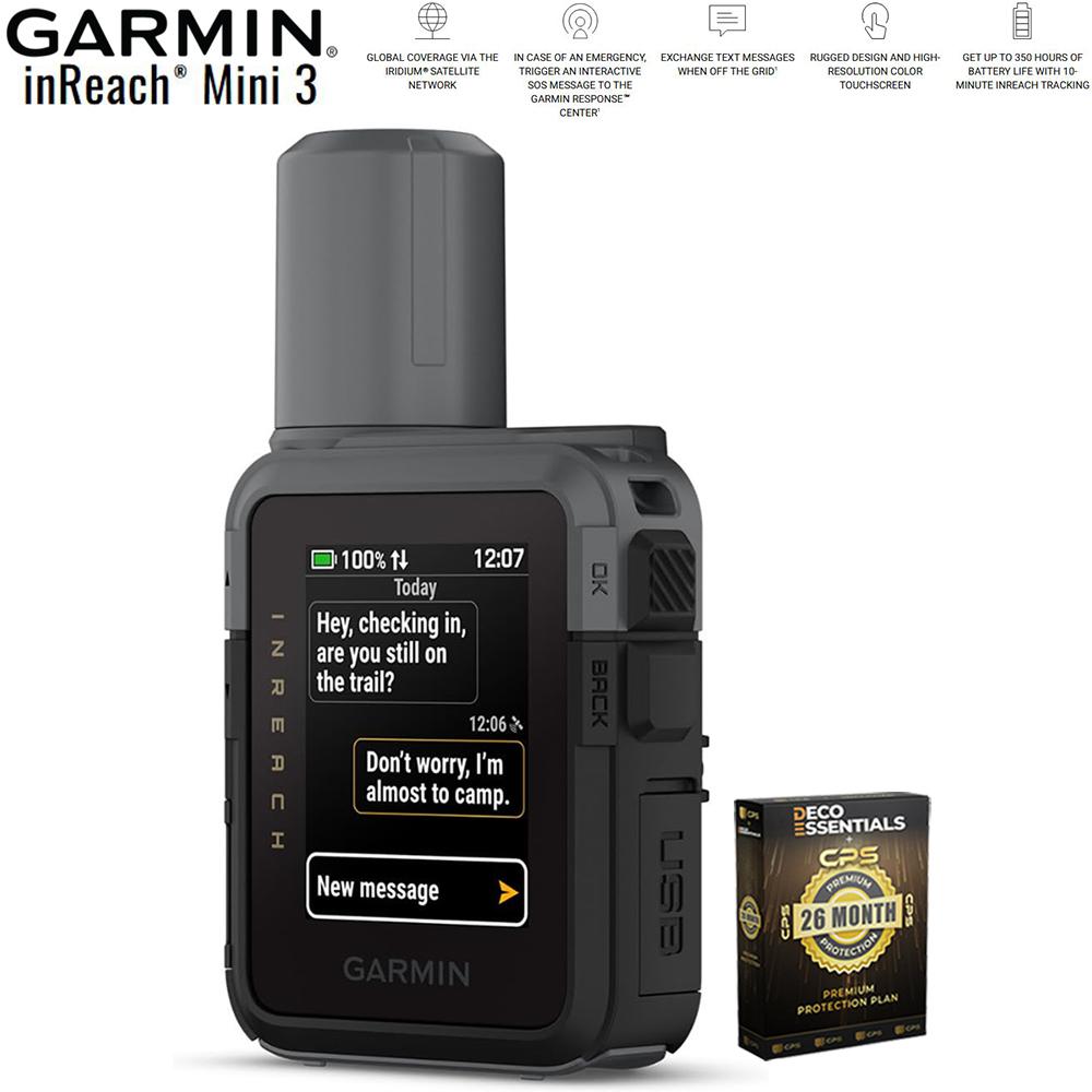 Garmin inReach Mini 3 Compact SOS Satellite Communicator + 26 Month Protection
