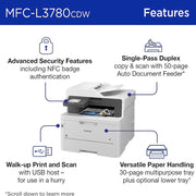 Brother Digital Color All-in-One Laser Printer + Tech Smart USA Software Bundle