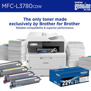 Brother Digital Color All-in-One Laser Printer + Tech Smart USA Software Bundle