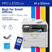 Brother Digital Color All-in-One Printer with Tech Smart USA Software Bundle