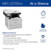 Brother Business Monochrome Laser All-in-One Printer with Software Bundle