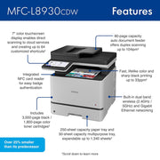 Brother Business Color Laser All-in-One Printer + Tech Smart USA Software Bundle