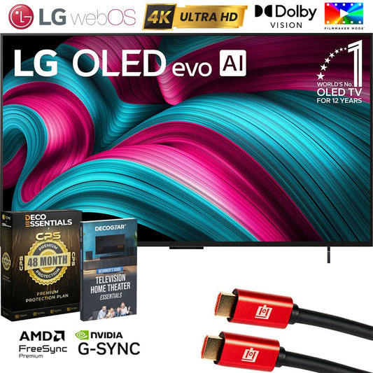 LG 42" C5 Series OLED evo 4K UHD Smart webOS TV (2025) w/ 4 Year Warranty Bundle