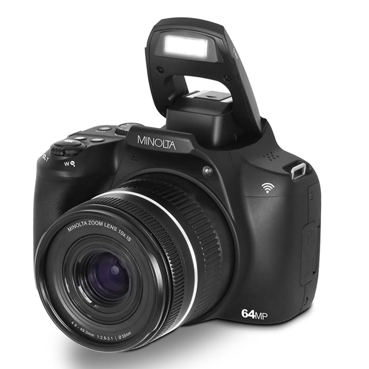 Minolta MNB10Z 64 MP / 4K Bridge Camera w/10x Optical Zoom (Black)