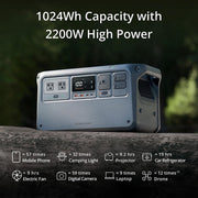 DJI Portable Ultra- Quiet Outdoor Power Source Open Box with 1 Year Warranty