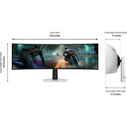 Samsung 49 inch G9 Dual QD-OLED Curved Gaming Monitor Open Box + 1 Year Warranty