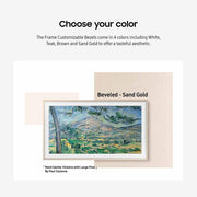Samsung 85" The Frame Customizable Bezel Sand Gold Open Box + 1 Year Warranty