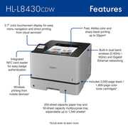 Brother Business Color Laser Printer with Wireless Networking + Print Like A Pro Bundle