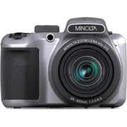 Minolta 20 MP / 1080P FHD Bridge Camera w/ 40x Zoom (Silver) + Bag and 64GB Card
