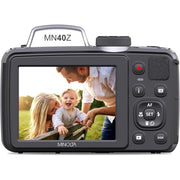 Minolta 20 MP / 1080P FHD Bridge Camera w/ 40x Zoom (Silver) + Bag and 64GB Card