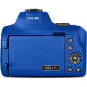 Minolta 64MP Auto Focus Digital Camera Blue with Camera Bag and 64GB Card