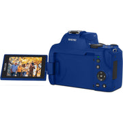 Minolta 64MP Auto Focus Digital Camera Blue with Camera Bag and 64GB Card