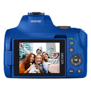 Minolta 64MP Auto Focus Digital Camera Blue with Camera Bag and 64GB Card