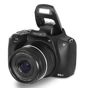 Minolta 64 MP / 4K Bridge Camera Black with Camera Bag and Memory 64GB Card