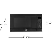 GE 1.6 Cu. Ft. 1,150-watt Countertop Microwave Oven, Black