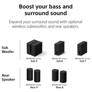 Sony BRAVIA Theater Bar 7, with 9 speakers, Dolby Atmos/DTS:X compatible