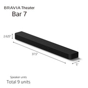 Sony BRAVIA Theater Bar 7, with 9 speakers, Dolby Atmos/DTS:X compatible