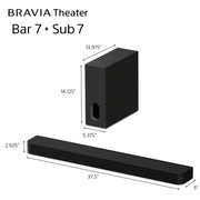 Sony BRAVIA Theater Bar 7 + Sub 7, Dolby Atmos/DTS:X compatible