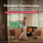 LG StanbyME 2 27" Portable Smart Touch w/ 4hr Battery + 26 Months Protection Bundle
