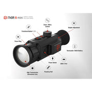 ATN THOR-6 Mini Compact Thermal 3.5-28x, 384x288 Rifle Scope
