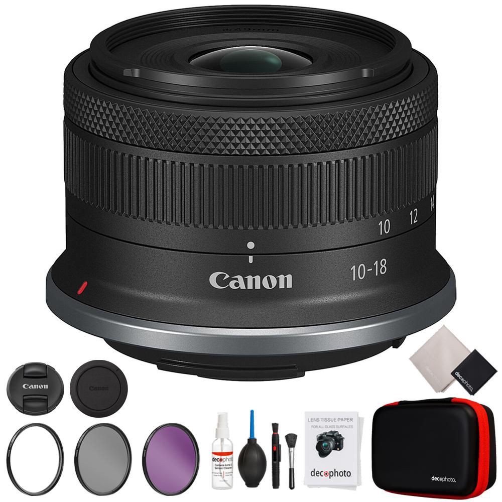 Canon RF-S 10-18mm f/4.5-6.3 IS STM Ultra-Wide-Angle Zoom Lens w/ Filter +Cleaning Kit