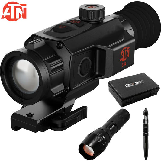 ATN THOR-6 Mini Compact Thermal 2.5-20x 384x288 Rifle Scope with Tactical Bundle
