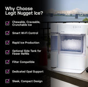 GE Profile Opal 2.0 Ultra Nugget Ice Maker with Scale Inhibiting Filter Refurbished