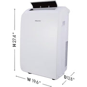 Hisense 7000-BTU DOE 115-V Portable Air Conditioner Renewed + 2 Year Protection