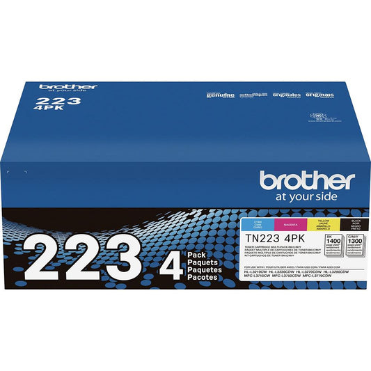 Brother Genuine TN2334PK Standard Yield 4-Pack Toner Cartridges