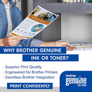 Brother Genuine Standard Yield 4-Pack Toner Cartridges + Deco Essentials Guide