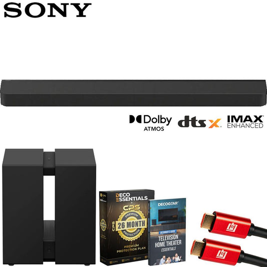 Sony BRAVIA Theater Sound Bar 8 w/ BRAVIA Theatre Sub 9 + 26 Month Protection Bundle