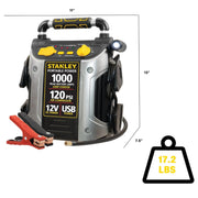 Stanley J5C09 500 Amp Jump Starter with Compressor