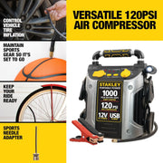 Stanley J5C09 500 Amp Jump Starter with Compressor