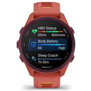 Garmin Forerunner 170 Music GPS Running Smartwatch, Red Pink/Mango