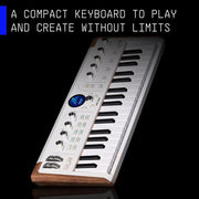 Arturia AstroLab 37-Key Slim-Key Stage Keyboard, White and Wood
