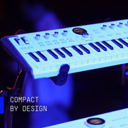 Arturia AstroLab 37-Key Slim-Key Stage Keyboard, White and Wood
