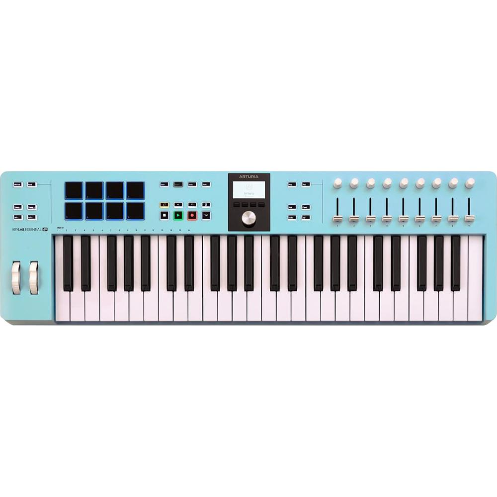 Arturia KeyLab Essential mk3 49-Key USB MIDI Controller Keyboard, Aquamarine