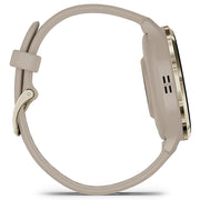 Garmin Venu 3S Health Fitness GPS Smartwatch Gold with Gray Case + Bands Bundle