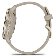 Garmin Venu 3S Health Fitness GPS Smartwatch Gold with Gray Case + Bands Bundle